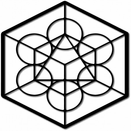 Fából készült geometriai festmény a betakarítás falán
