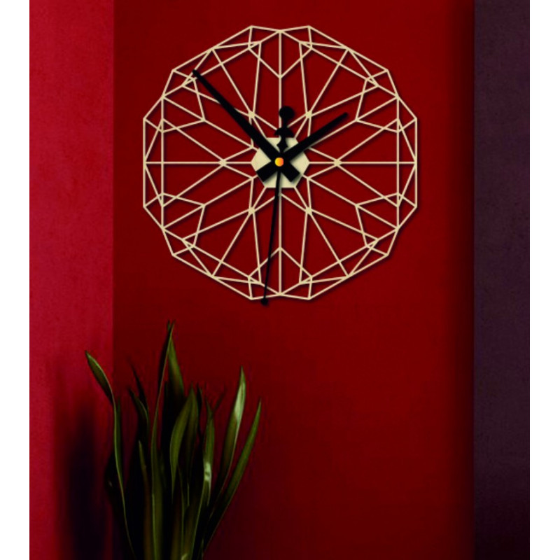 Geometrikus falióra rétegelt lemezből - CUDO