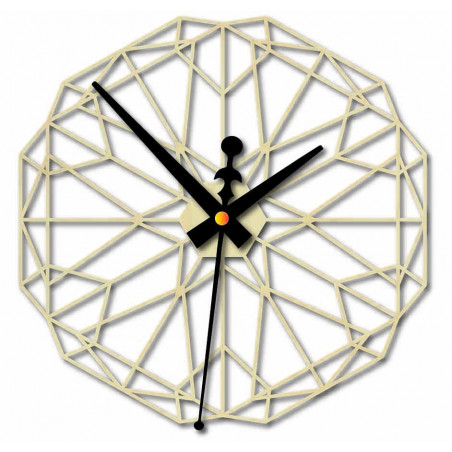 Sentop Geometrikus falióra fából készült rétegelt lemez PR0346 fekete is