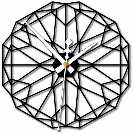 Sentop Geometrikus falióra fából készült rétegelt lemez PR0346 fekete is