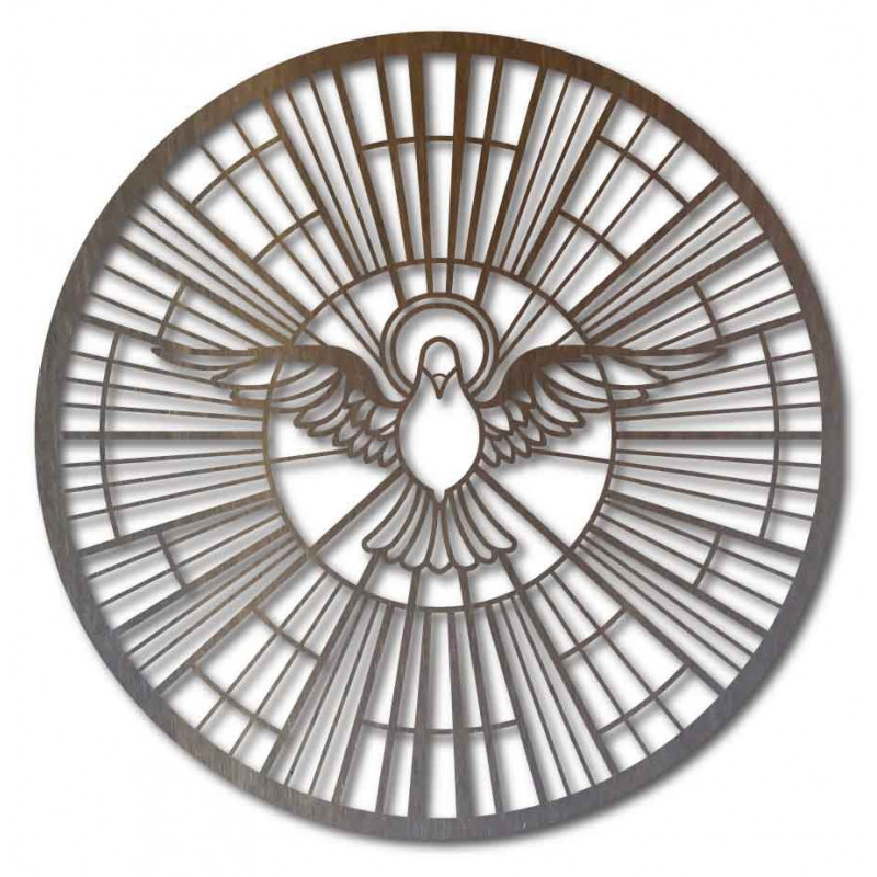 Fából készült galambkép - a Szentlélek szimbóluma