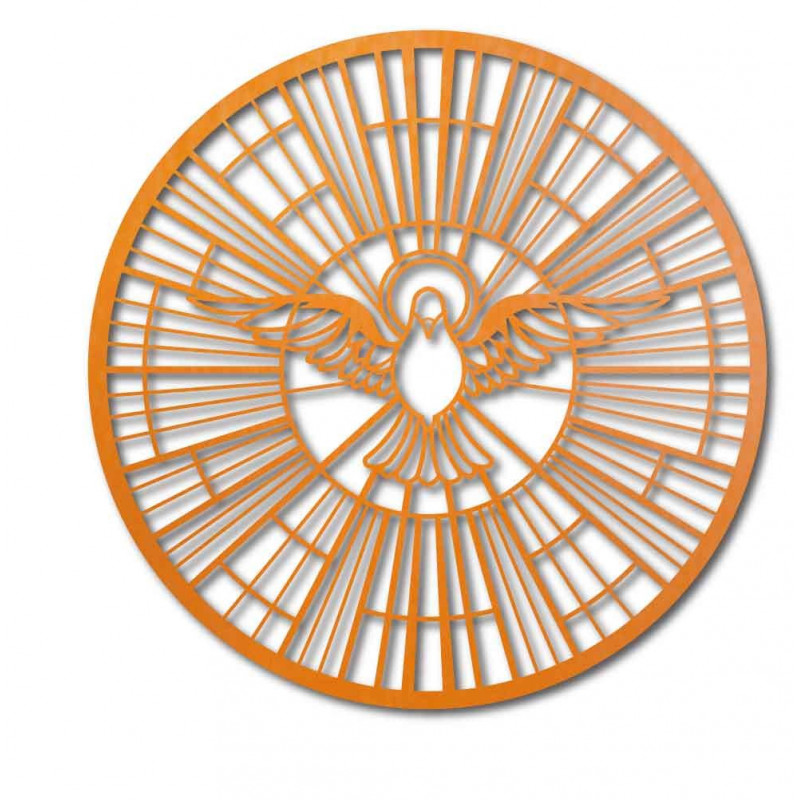 Fából készült galambkép - a Szentlélek szimbóluma