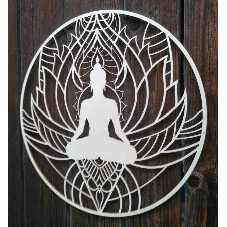 Falfestmény mandala és buddha - BÉKESSÉG