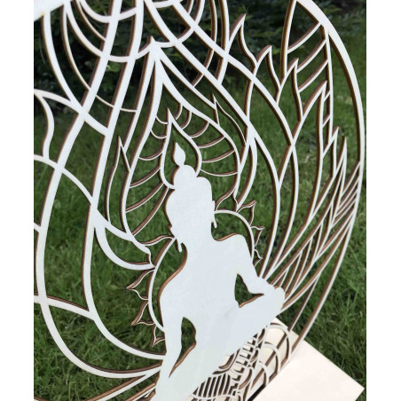 Falfestmény mandala és buddha - BÉKESSÉG