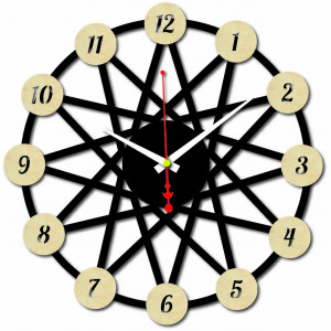 Színes rétegelt falióra - a számok elülső részének színe... 2