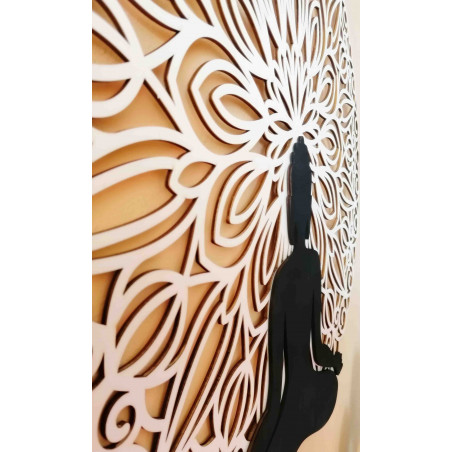 Sentop - Mandala 3D-s kép a Buddha mandala színes design falán
