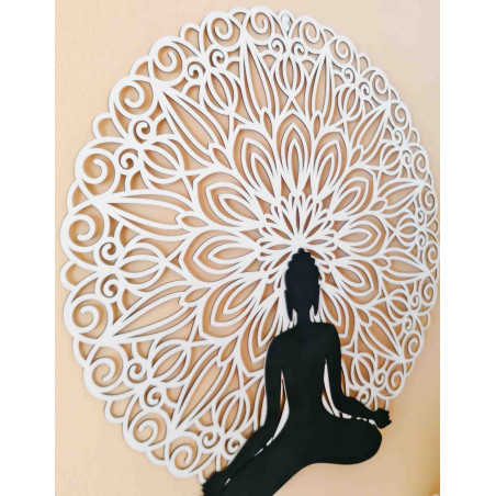 Sentop - Mandala 3D-s kép a Buddha mandala színes design falán