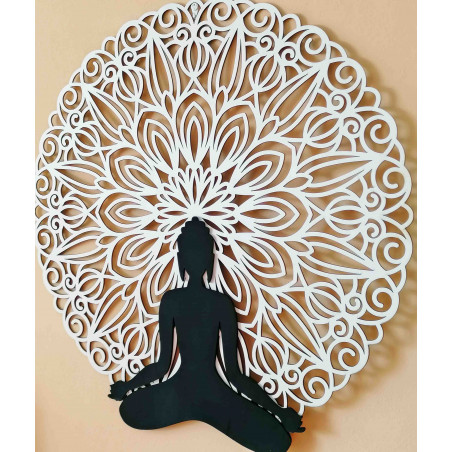 Sentop - Mandala 3D-s kép a Buddha mandala színes design falán