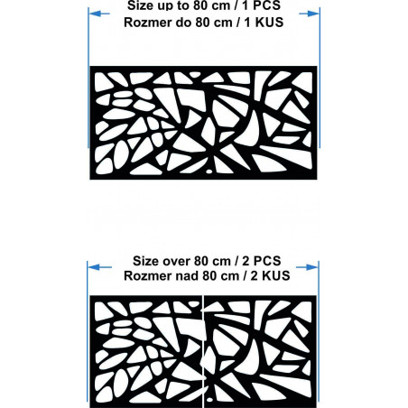 Fából készült rétegelt lemezből faragott falfestés OSMONK