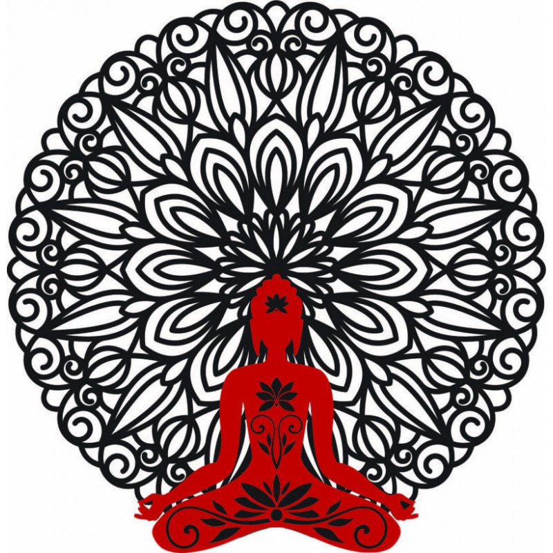3D falfestmény Buddha mandalában 50, 70, 90 cm