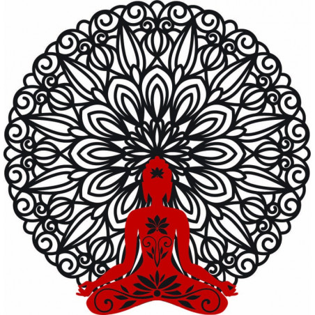 3D falfestmény Buddha mandalában 50, 70, 90 cm