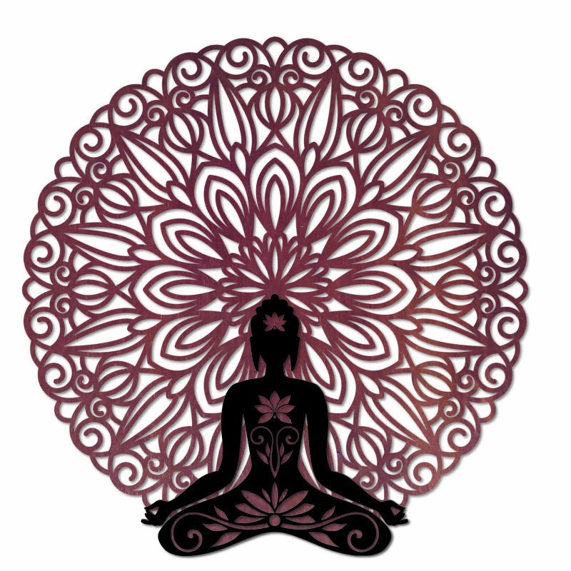 3D falfestmény Buddha mandalában 50, 70, 90 cm