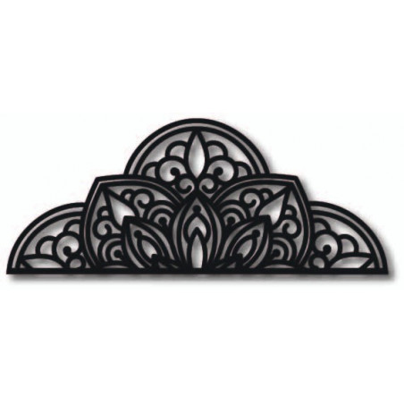 Fából készült falikép fél mandala - BOHEMIA