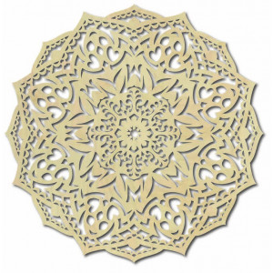 Fából készült mandala a falon - CIRCEL 2