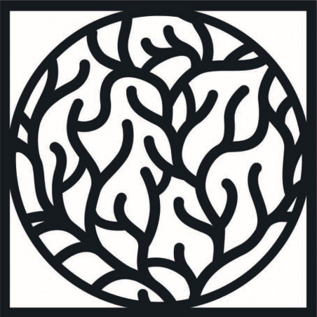 Modern falfestmény ágakból keretben - STEITI