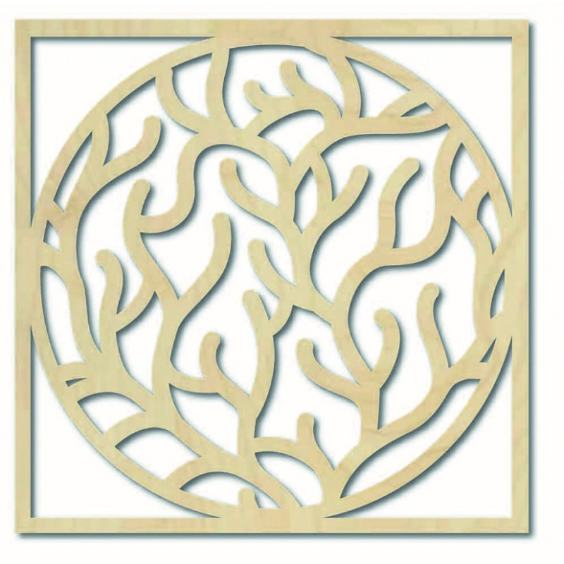 Modern falfestmény ágakból keretben - STEITI