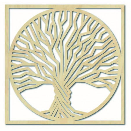 Fából készült falfestmény fa keretben