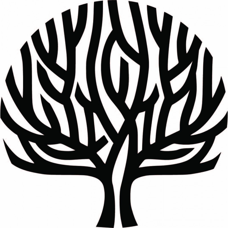 Modern fa fali kép fa szél az ágakon - SINGRO