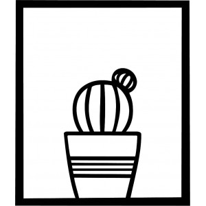 Modern festmény a falon - KAKTUSZ ALDER | SENTOP 2