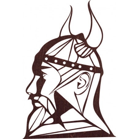 Faragott fából készült falikép Viking - RAGNAR