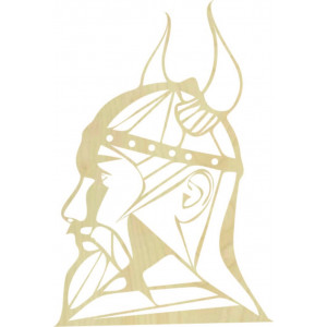 Faragott fából készült falikép Viking - RAGNAR 2