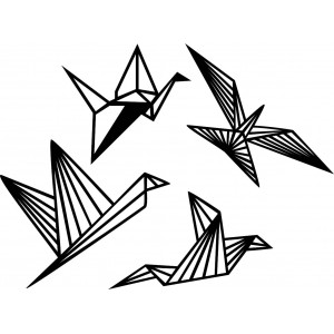 Modern falfestmény - szabad madarak 4 db - LIBERDADE