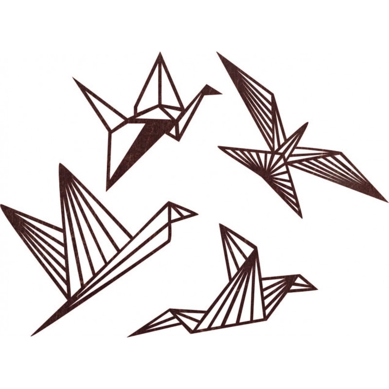 Modern falfestmény - szabad madarak 4 db -...