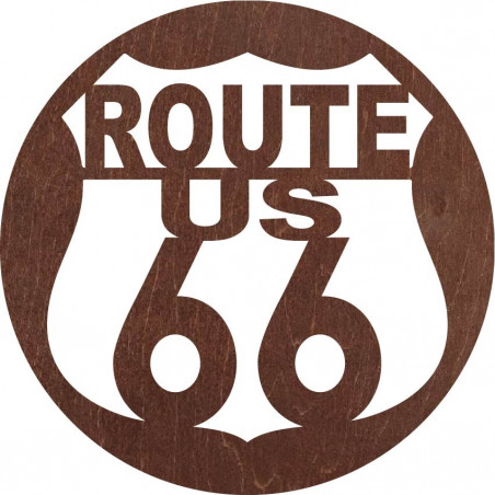 Fából készült falikép U.S. ROUTE 66