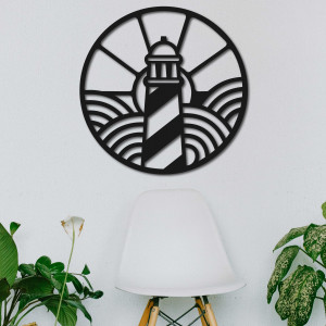 Fa kép világítótorony motívummal - FEDRO