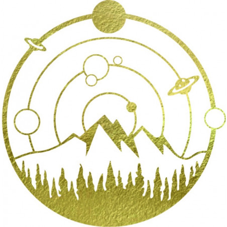 Eredeti falfestmény egy bolygóról az űrben - SILENY