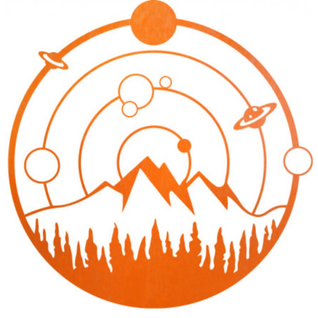 Eredeti falfestmény egy bolygóról az űrben - SILENY