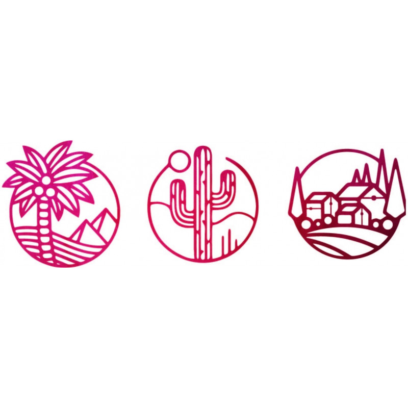 Háromrészes falfestmény, Szahara - ARAHSA