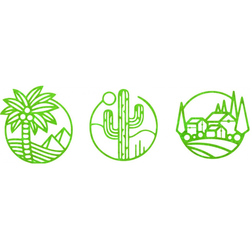 Háromrészes falfestmény, Szahara - ARAHSA