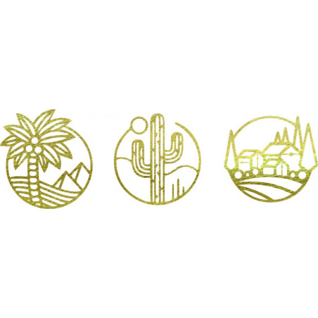 Háromrészes falfestmény, Szahara - ARAHSA