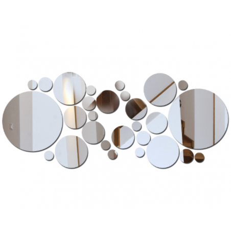 Dekoratív tükrök. Tükör falmatrica, képként vagy dekorációként, 3d akril matrica