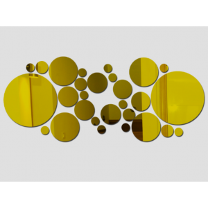 Dekoratív tükrök. Tükör falmatrica, képként vagy dekorációként, 3d akril matrica 2