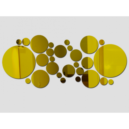 Dekoratív tükrök. Tükör falmatrica, képként vagy dekorációként, 3d akril matrica