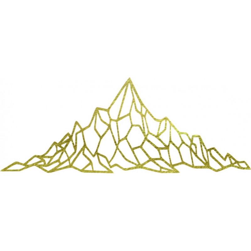 Sokszögletű fali dekoráció sziklás hegy - AKVOYD