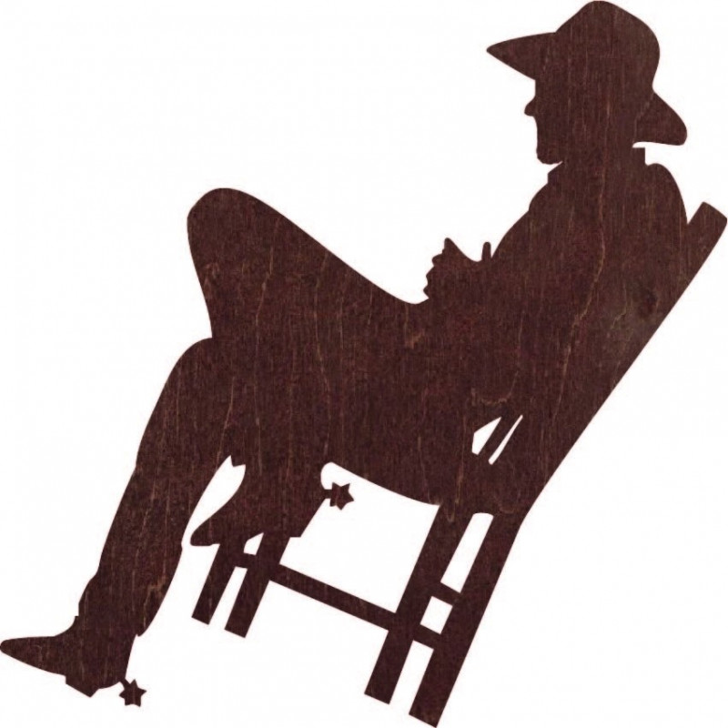 Elegáns fa kép a falon - COWBOY | SENTOP