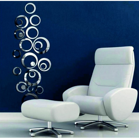 Dekoratív tükrök. Tükör matricákat a falra, mint egy kép vagy díszítés, 3D akril matrica