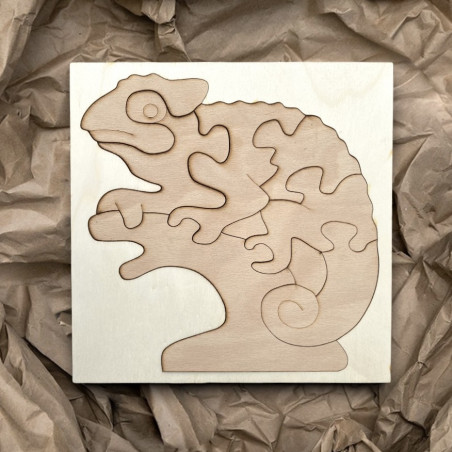 Kétszínű fából készült montessori betét gyerekeknek - KAMÉLEON BÜKKFA | SENTOP