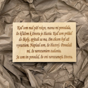 Fa jel a szöveggel - Az élet kulcsa | SENTOP 2