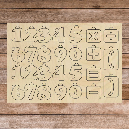 Montessori fa érzékszervi segédeszköz - Matematika | SENTOP H017 Nyár