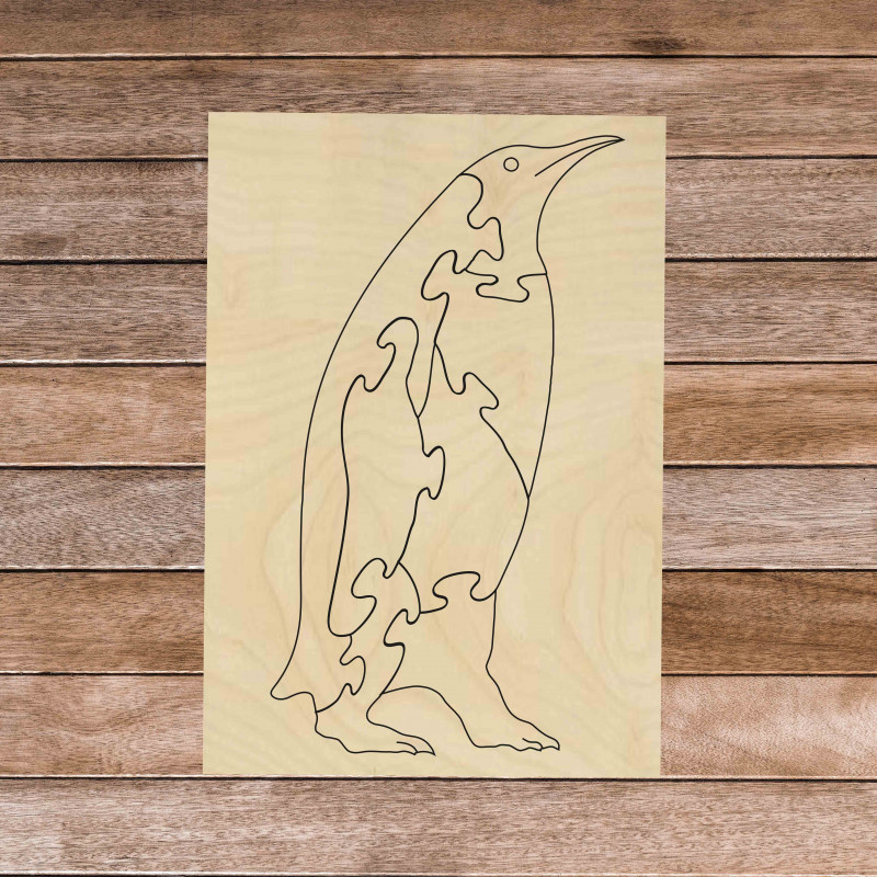 Fa montessori oktatási puzzle - Pingvin |...