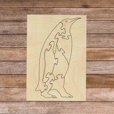 Fa montessori oktatási puzzle - Pingvin | SENTOP H019 Nyár