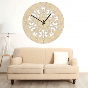 Fából készült órák - természetes és színes dísztárgyak |... 2