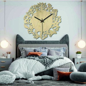 Fa óra - Erdei állatok - Fekete és színes | SENTOP PR0451 2