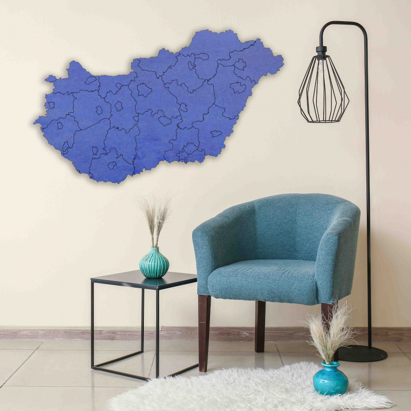 Magyarország fából készült falitérkép - 40 db |...