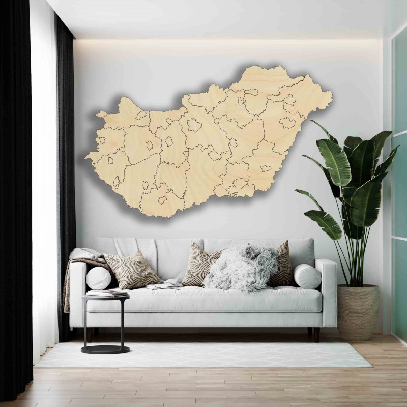 Fa faltérkép Magyarország - 40 db | SENTOP