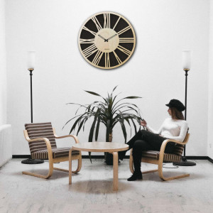 Római számokkal díszített fa falióra - Sentop | HDFK029 |...